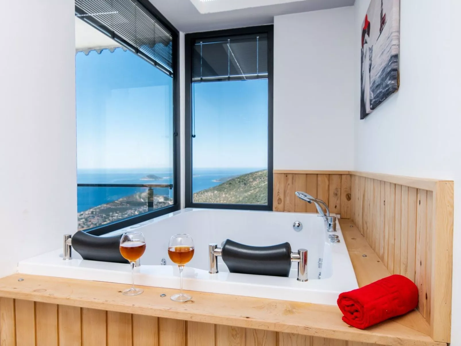 Villa Bajon mit Infinitypool und Meerblick - Drinnen