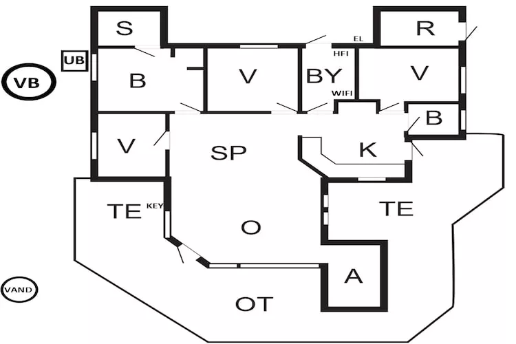 4 star holiday home in Hørve - Floor plan