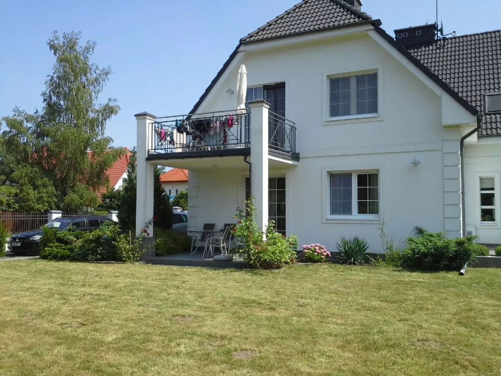 Wohnung in Rowy mit Grill, Terrasse, Parkplatz u