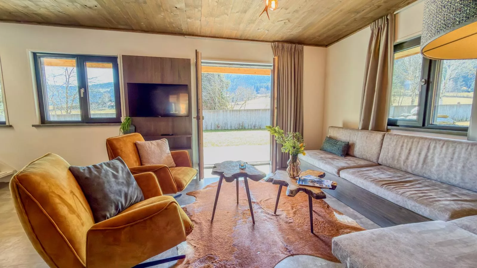 Alpenchalet Kärntnerglück - Wohnzimmer