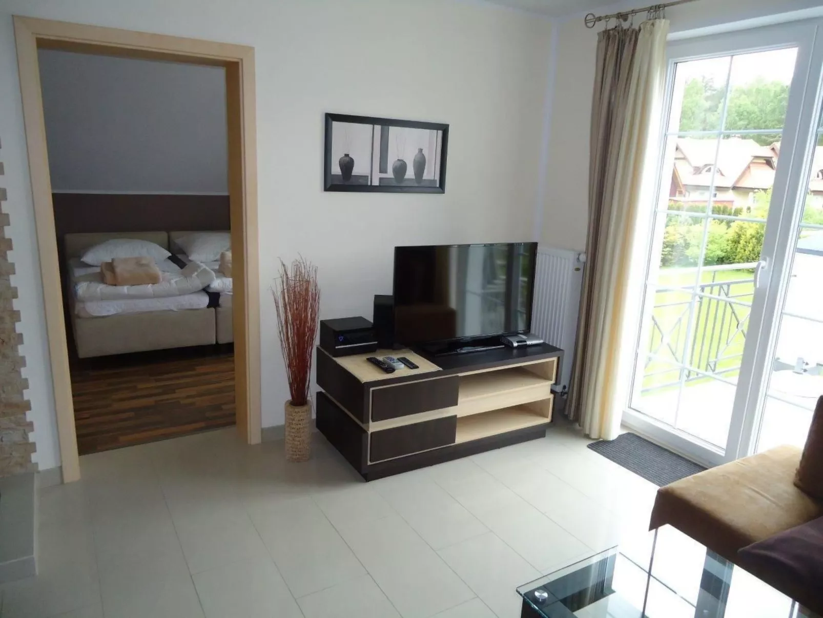 Wohnung in Rowy mit Grill, Terrasse, Parkplatz u - Drinnen