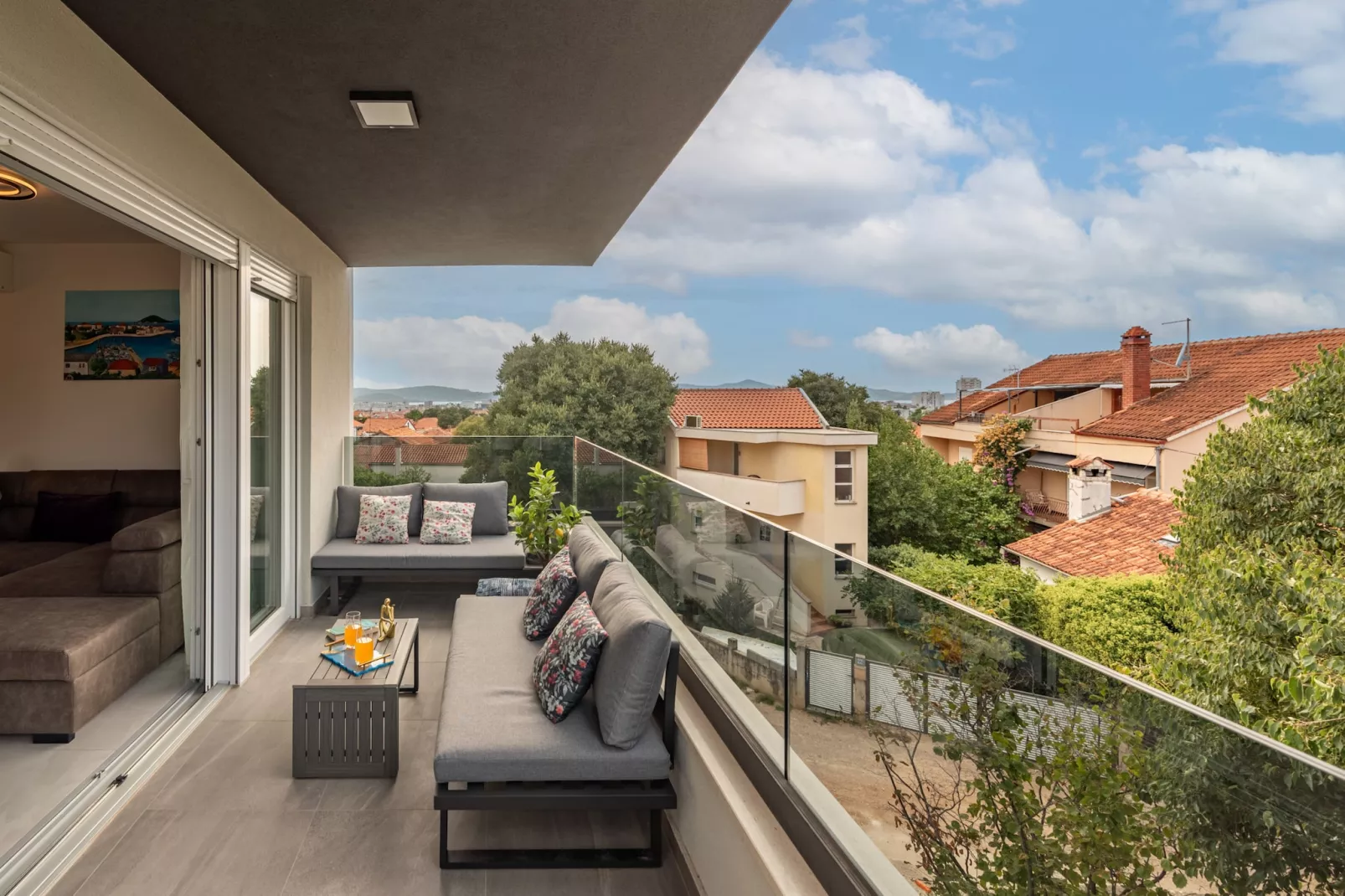 Deluxe apartment Anelle with jacuzzi - Terrasse/Balkon