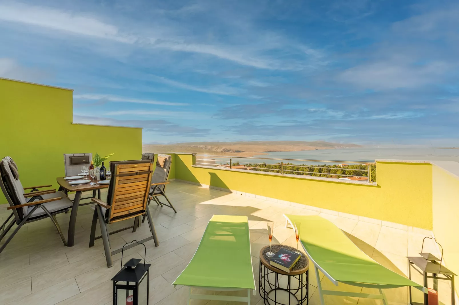 Villa Green Horizon with sea view - Terrace balcony