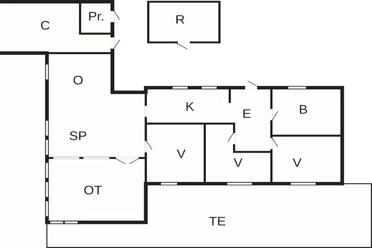6 Personen Ferienhaus in Løgstør - Grundriss