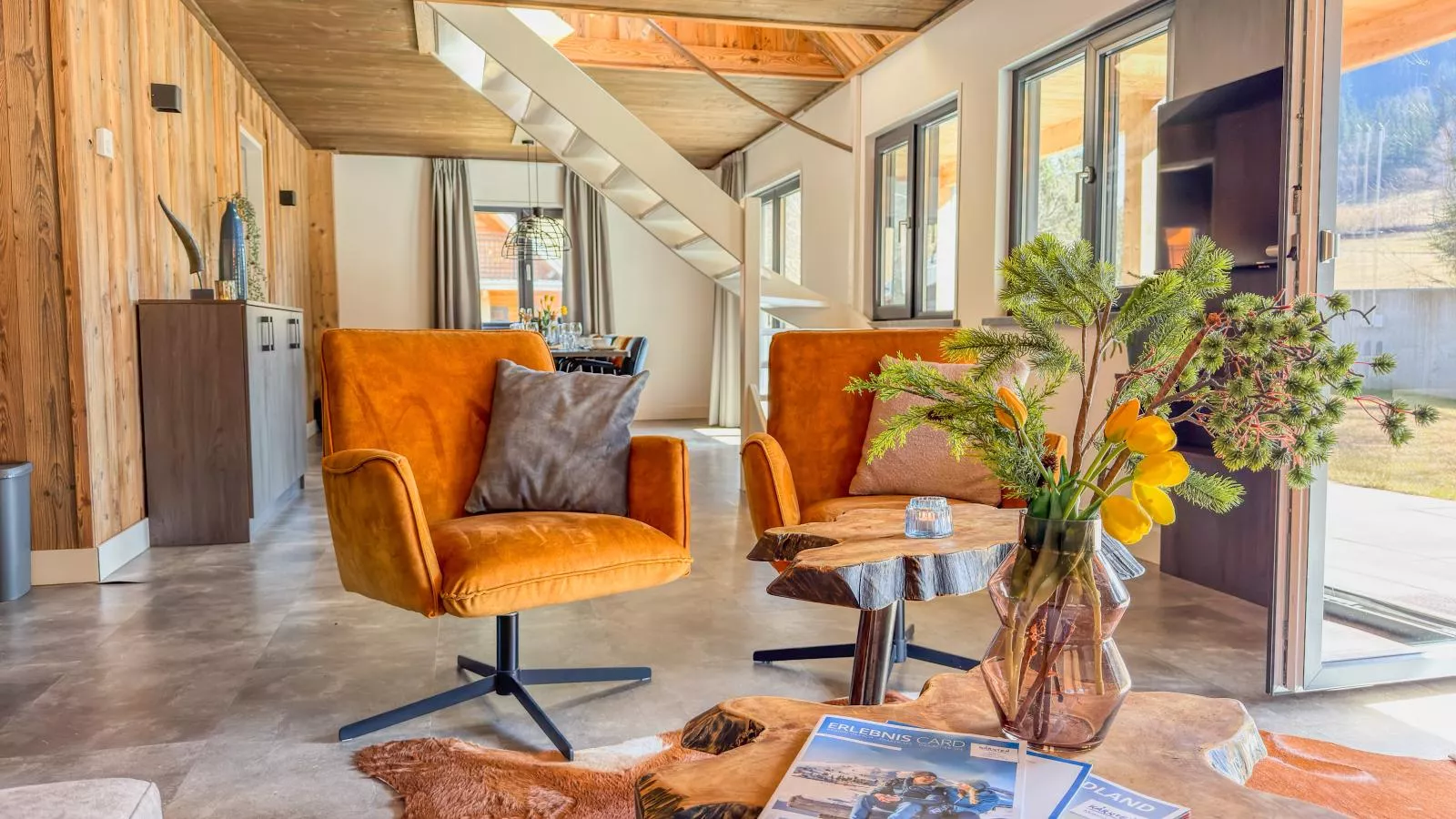 Alpenchalet Kärntnerglück - Wohnzimmer