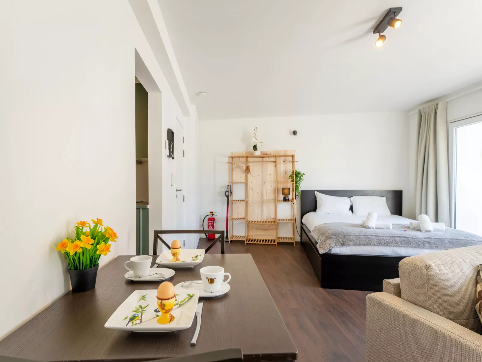 Studio 4.3 with balcony - Dedans