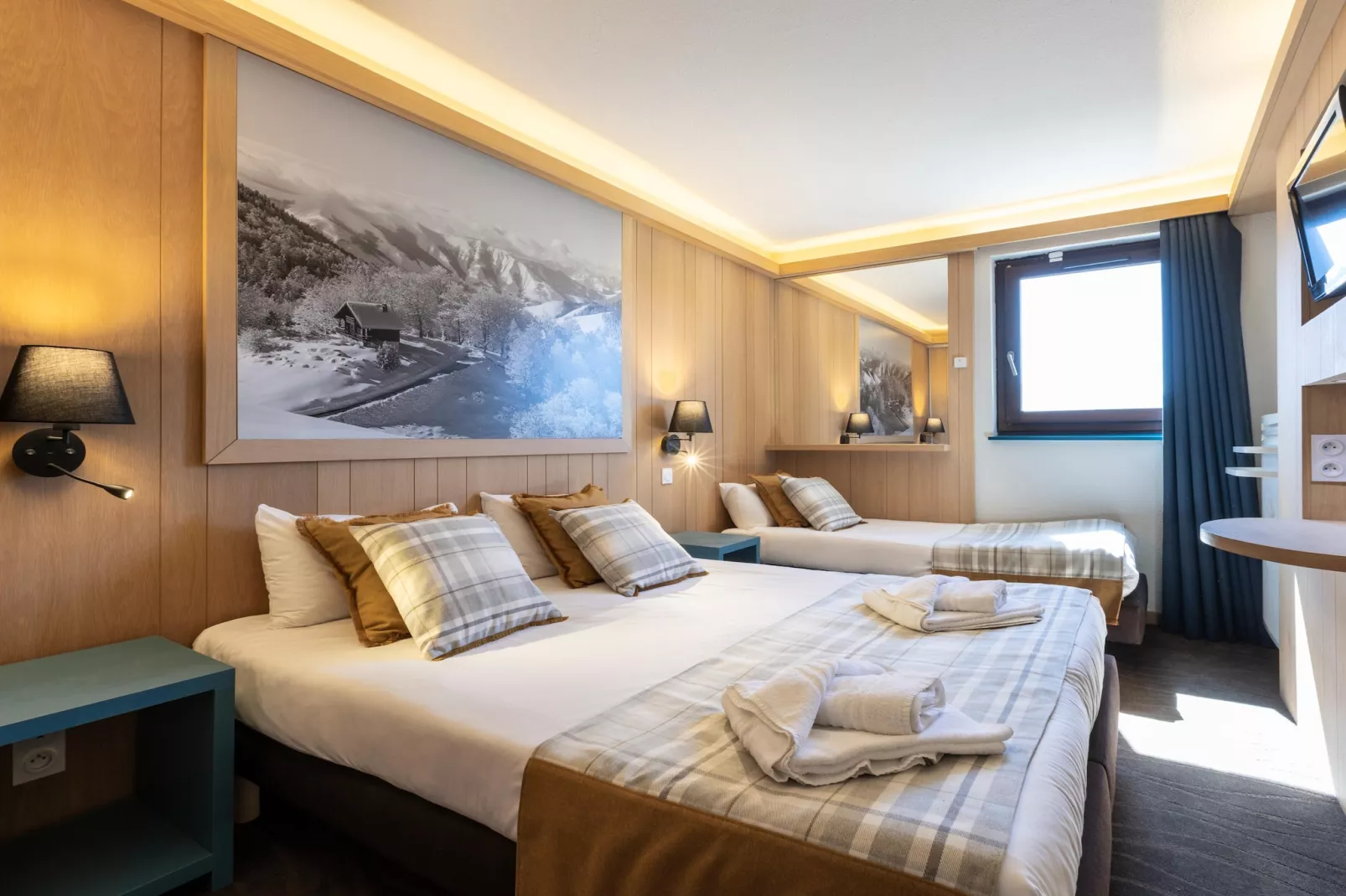 Les Bergers Chambre 3 personnes_C3 - Schlafzimmer