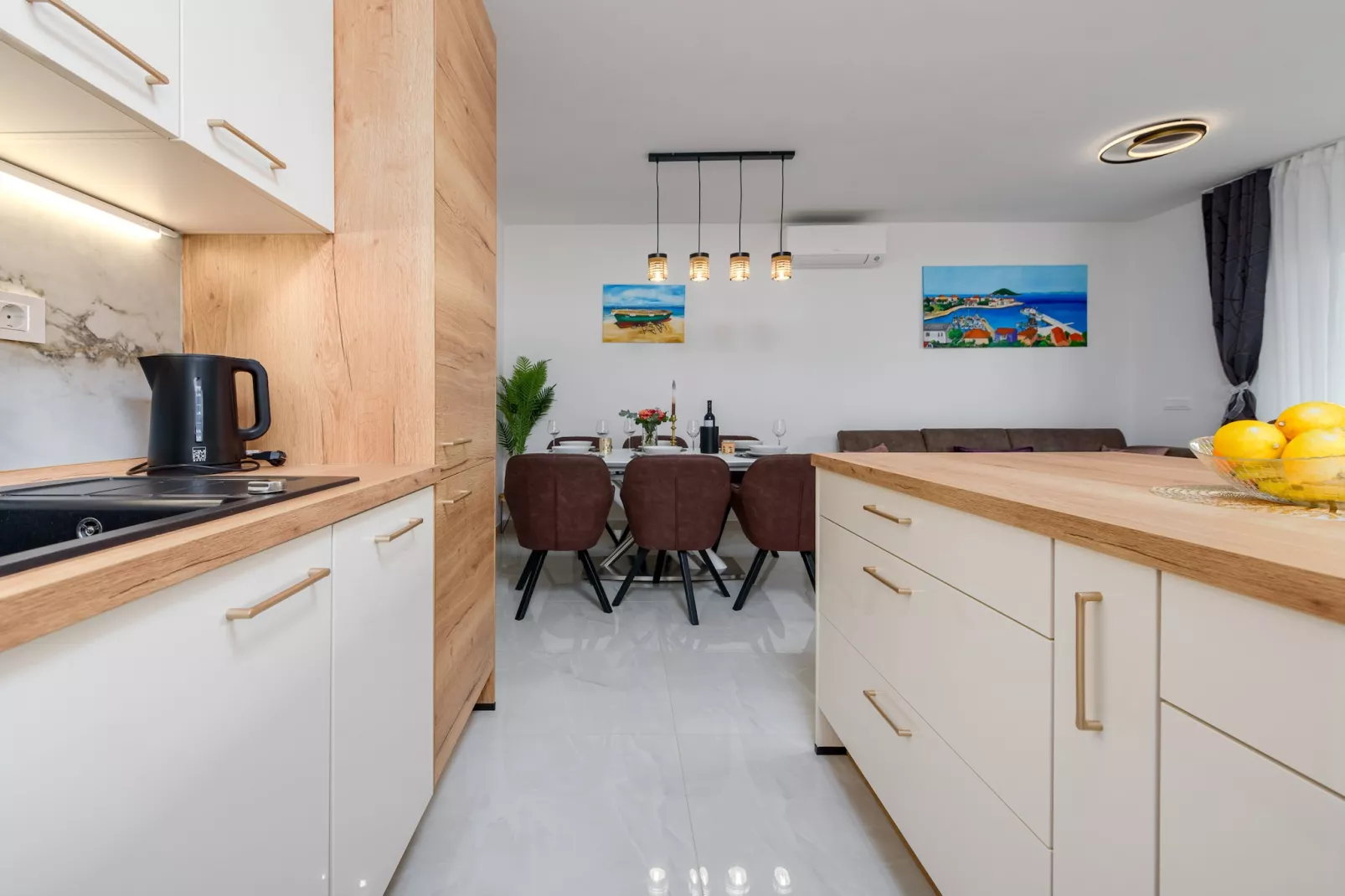 Deluxe apartment Anelle with jacuzzi - Küche