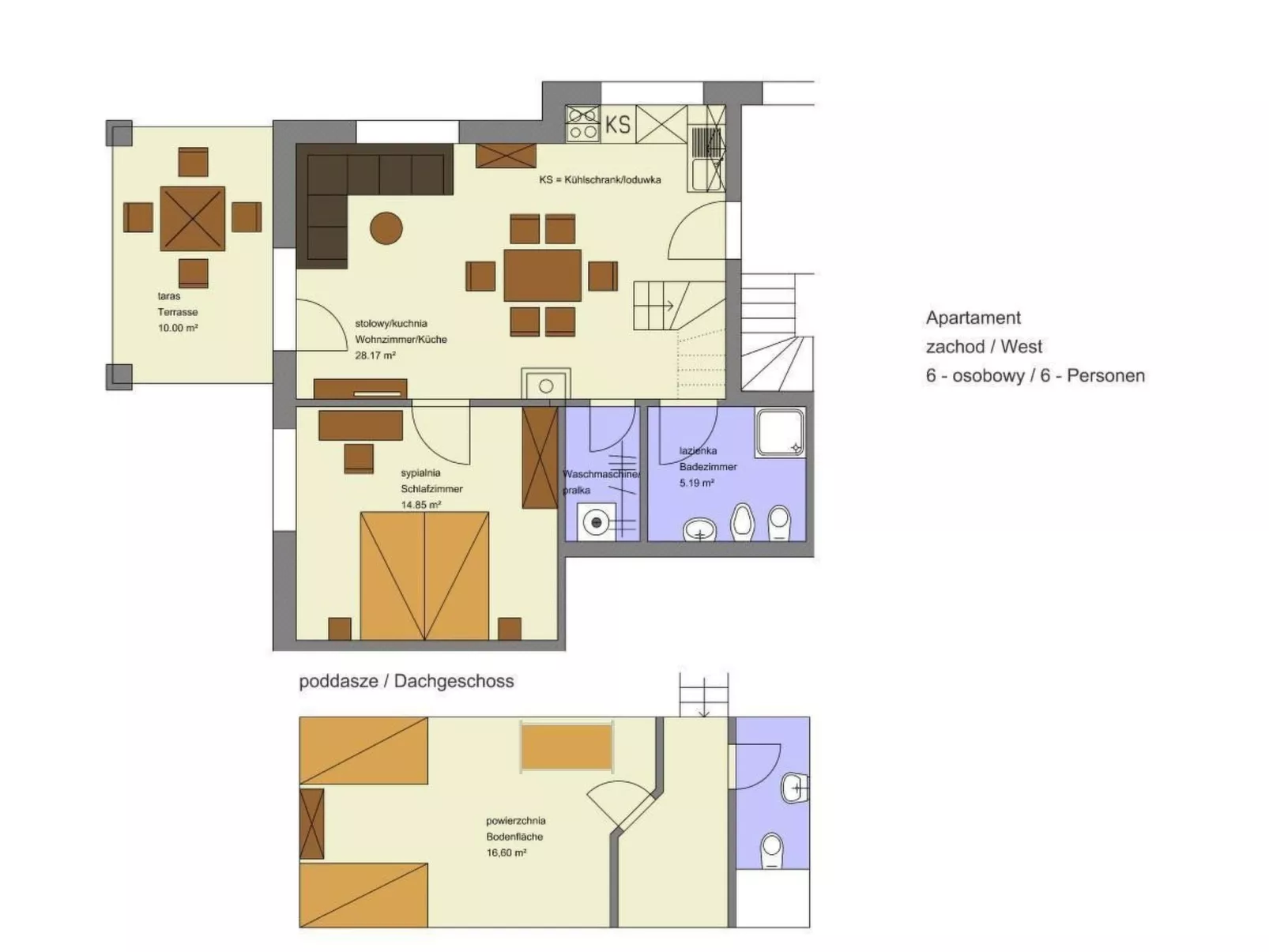Wohnung in Rowy mit Grill, Terrasse, Parkplatz u - Drinnen