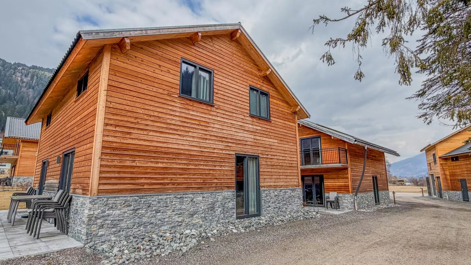 Naturchalet am Afritzer See - Außenbereich Winter