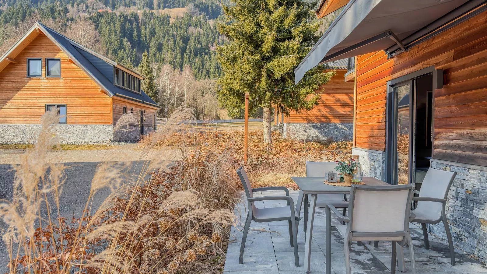 Alpenchalet Nockblick am Afritzer See - Terrasse/Balkon