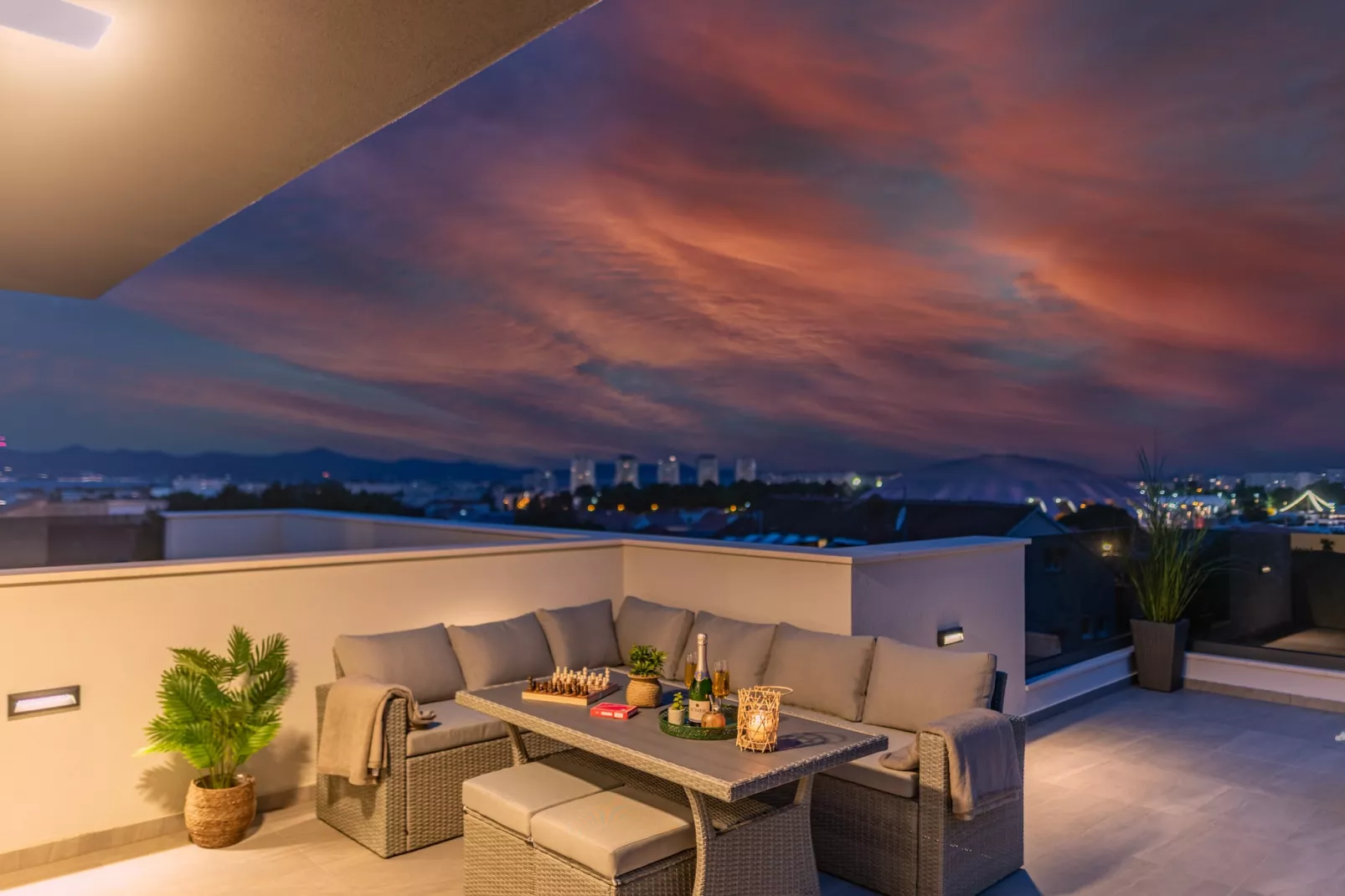 Deluxe apartment Anelle with jacuzzi - Terrasse