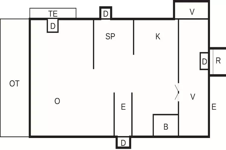 Maison de vacances pour 4 a Hals-By Traum - Plan