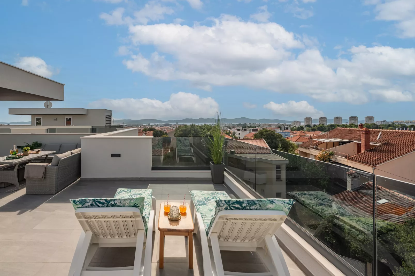 Deluxe apartment Anelle with jacuzzi - Terrasse