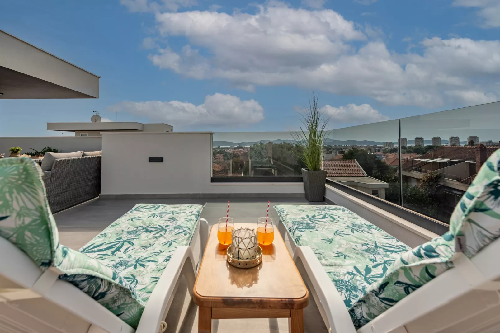 Deluxe apartment Anelle with jacuzzi - Terrasse