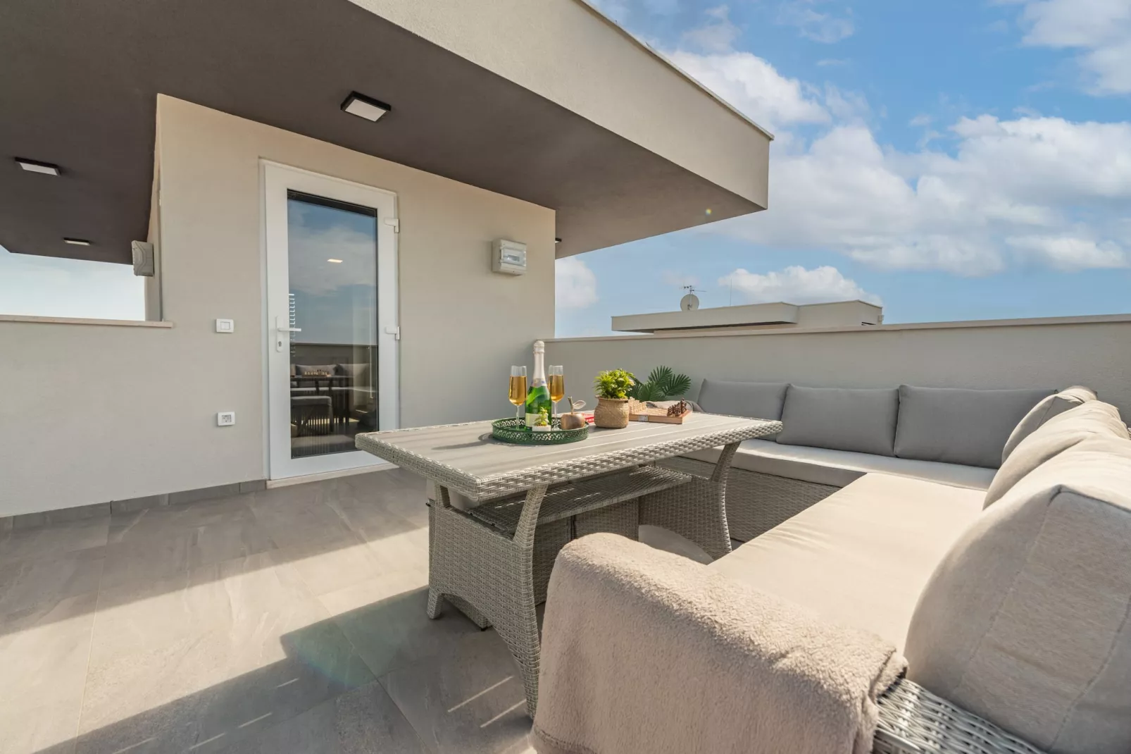 Deluxe apartment Anelle with jacuzzi - Terrasse