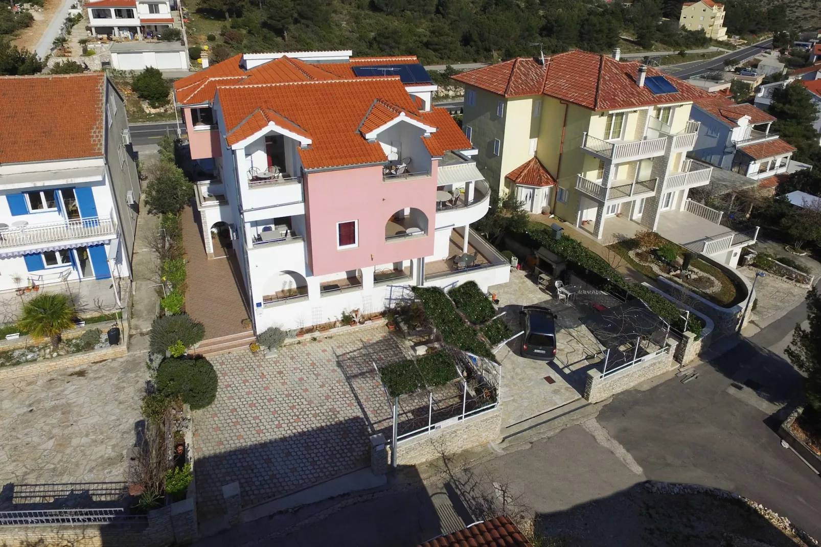 Apartments & Rooms Villa Petra -  One Bedroom Apartment with Balcony and Sea View (A5) - Im Freien