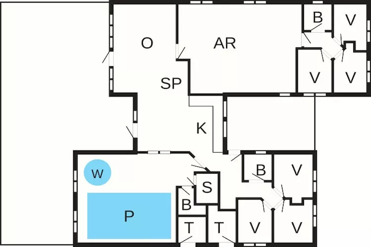 14 Personen Ferienhaus in Væggerløse - Grundriss