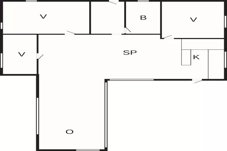 4 star holiday home in Idestrup-By Traum - Floor plan