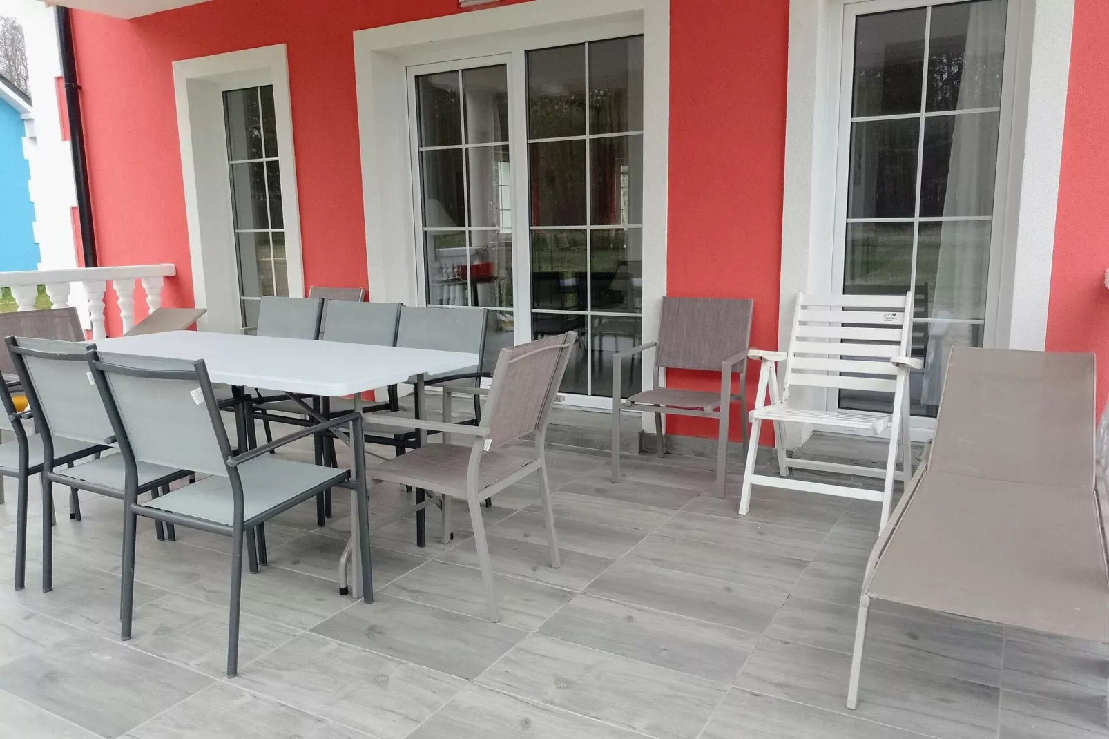 Ferienhaus Seefalke für 10 Personen in Nowe Warpno-Terrace balcony