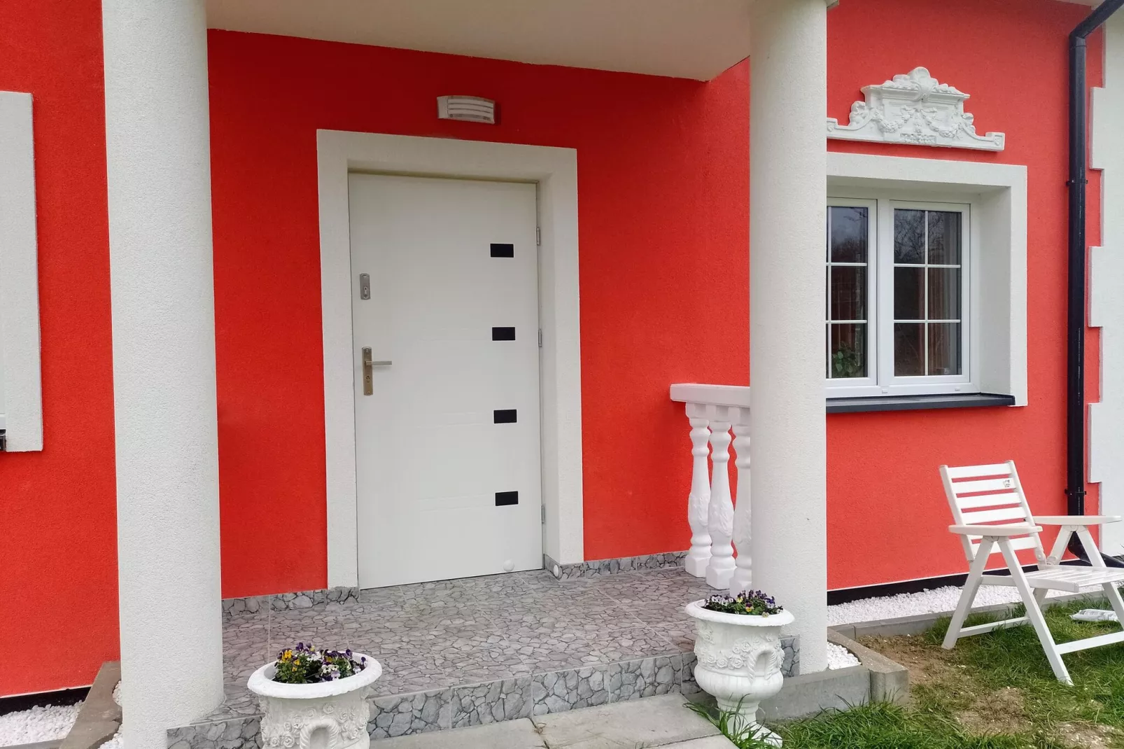 Ferienhaus Seefalke für 10 Personen in Nowe Warpno-Terrace balcony
