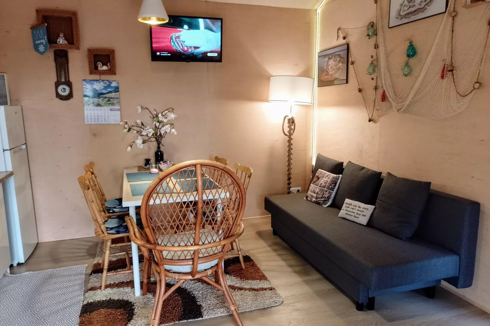 Maritime Ferienhaus für 4 Personen in Nowe Warpno-Living room