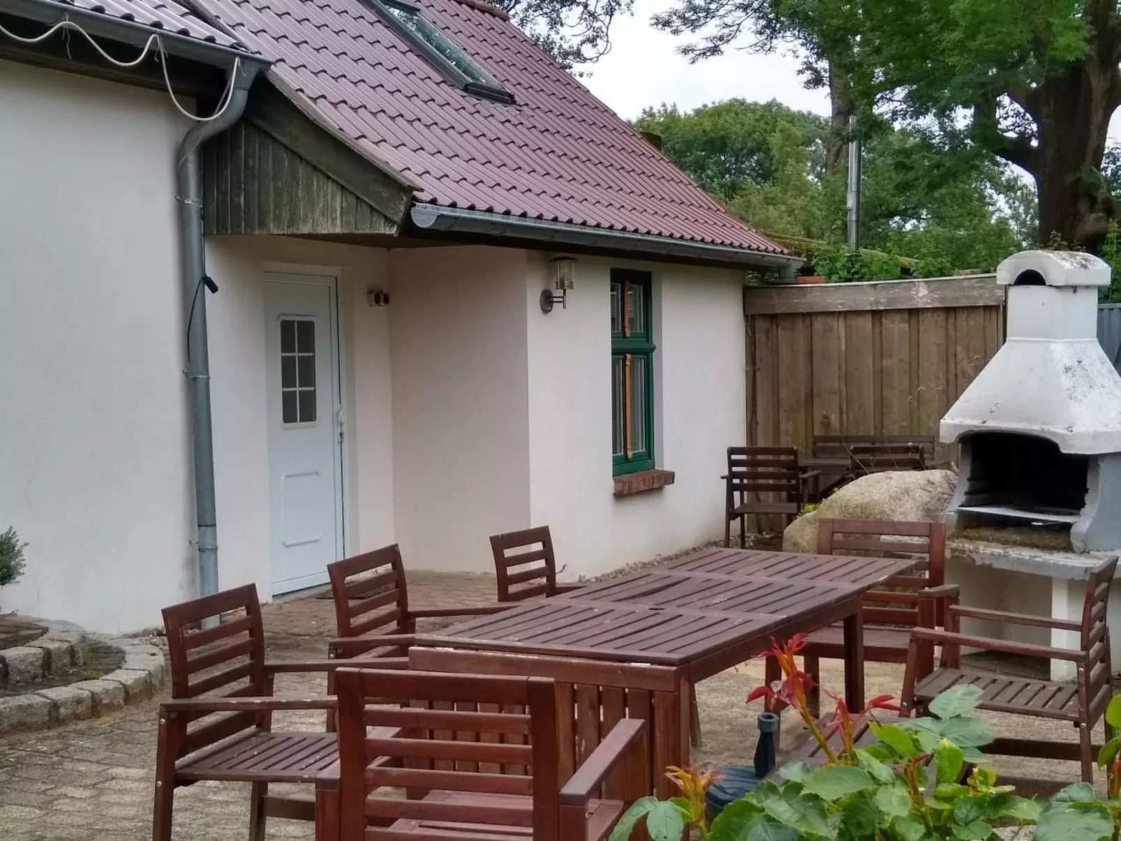 Kleine Ferienwohnung in Groß Mohrdorf mit Terras