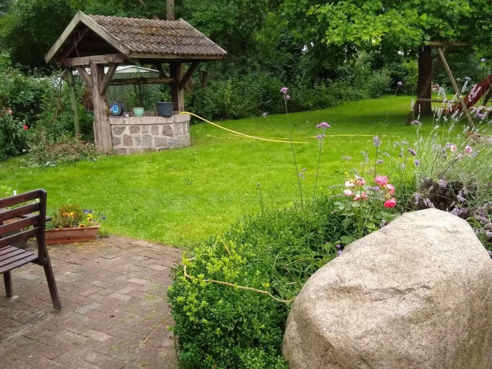Kleine Ferienwohnung in Groß Mohrdorf mit Terras - Dehors