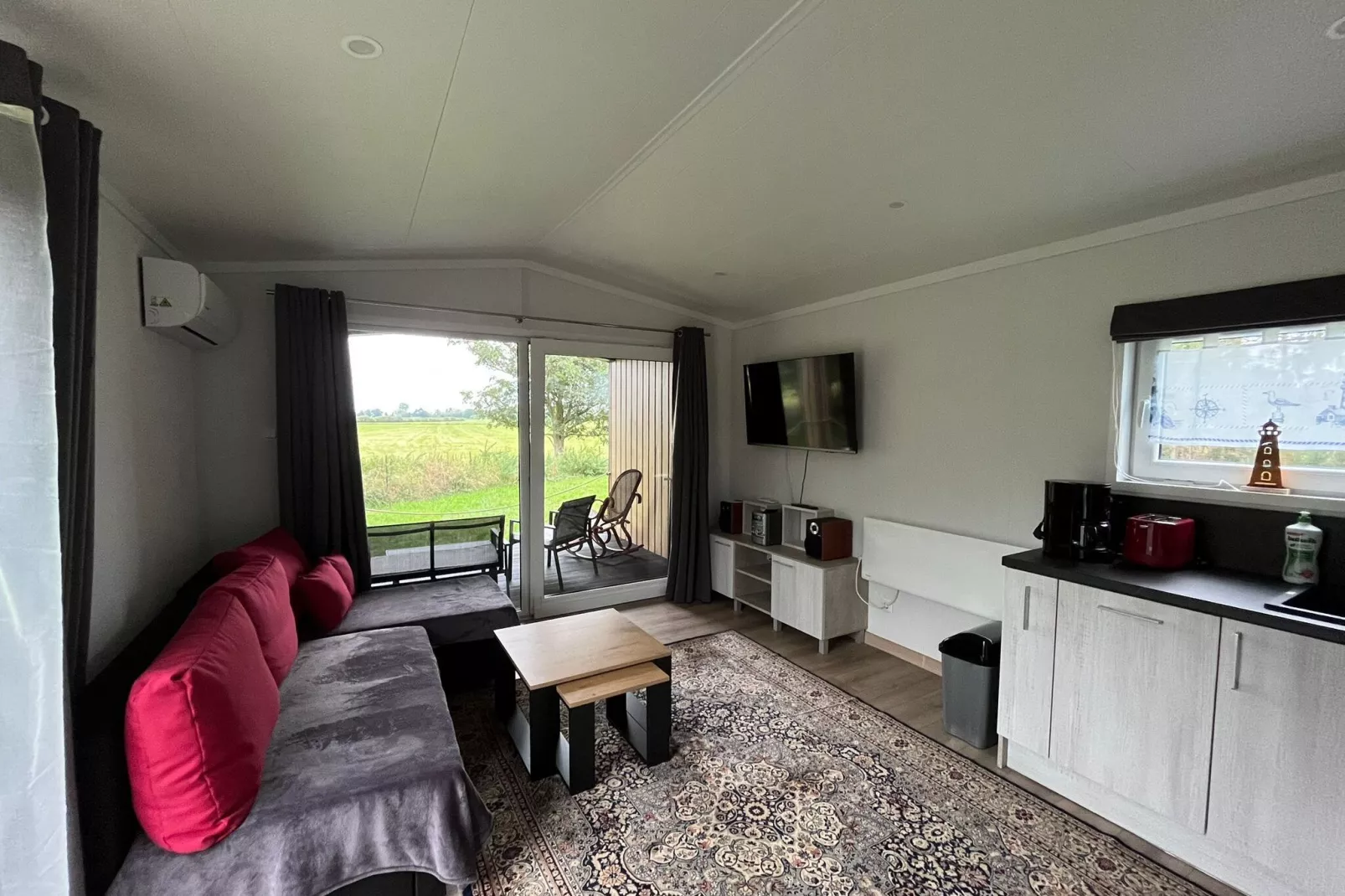 Ferienhaus Inselblick in Nowe Warpno-Living room