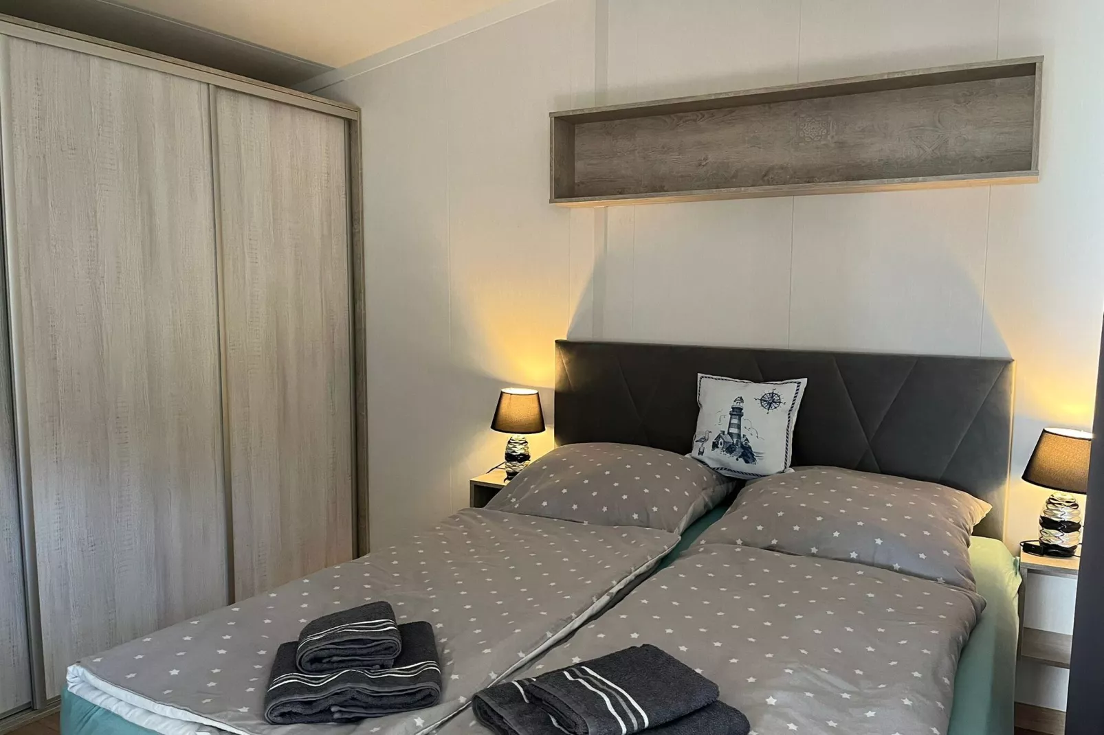 Ferienhaus Inselblick in Nowe Warpno-Bedroom