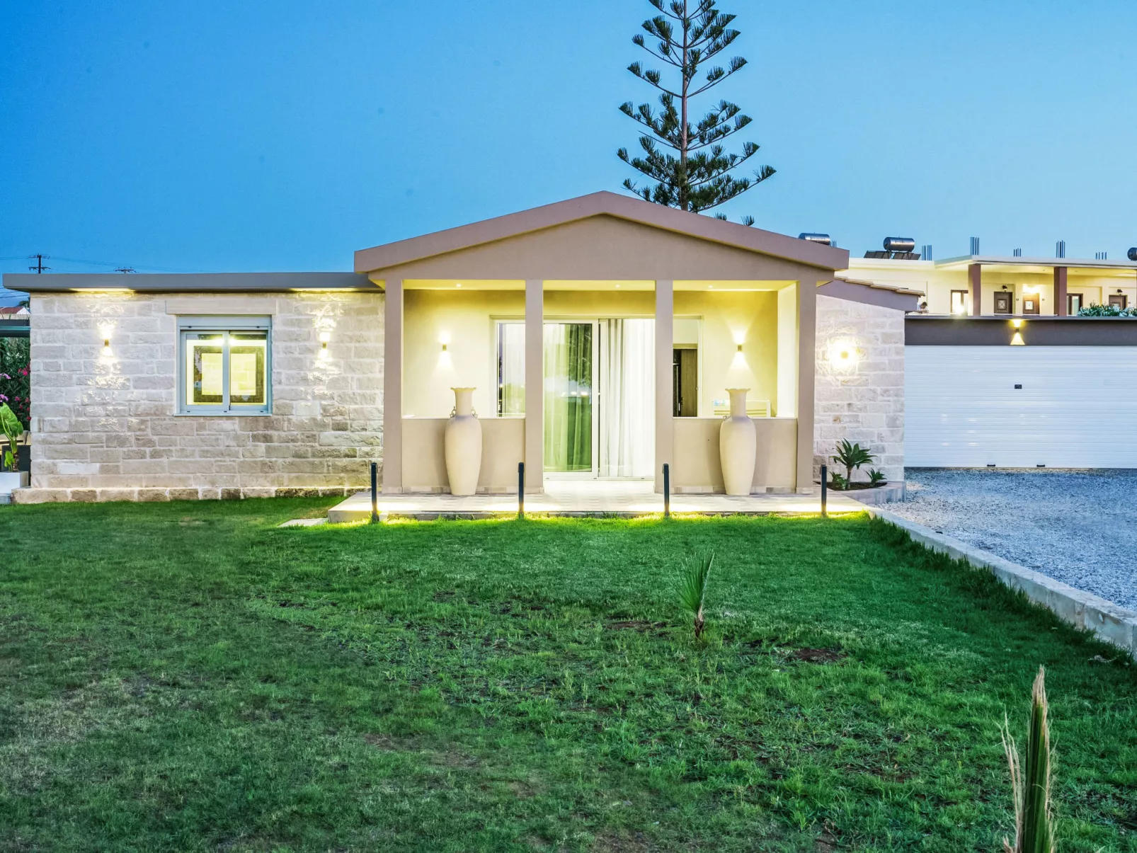 Neue Strandvilla SixStars in Chania, mit Sauna - Dehors