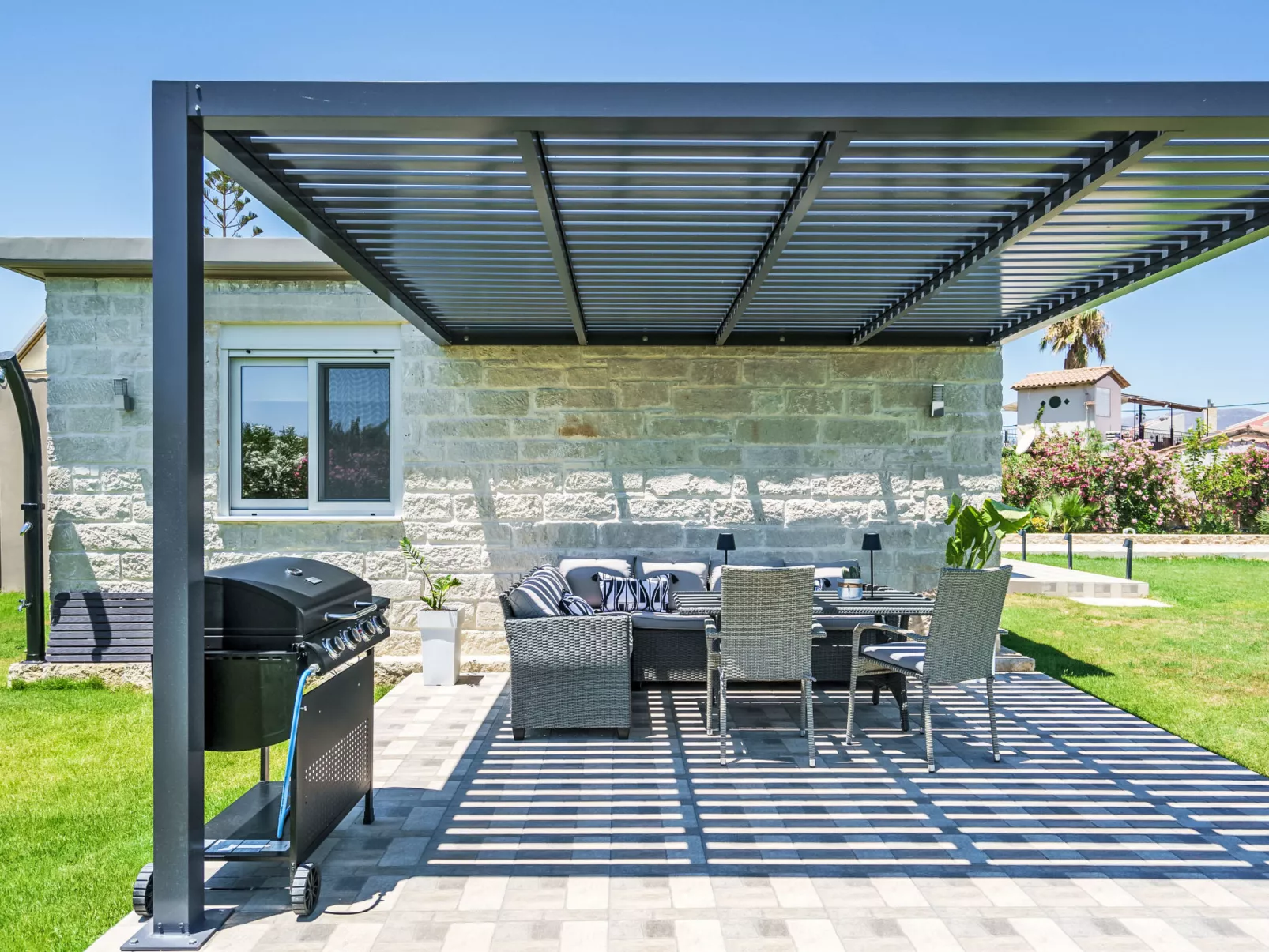 Neue Strandvilla SixStars in Chania, mit Sauna - Dehors