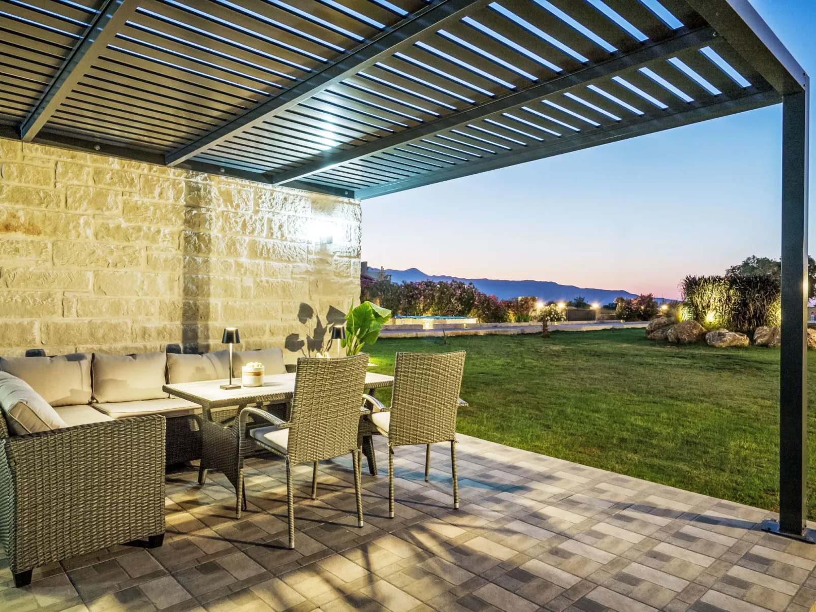 Neue Strandvilla SixStars in Chania, mit Sauna - Dehors