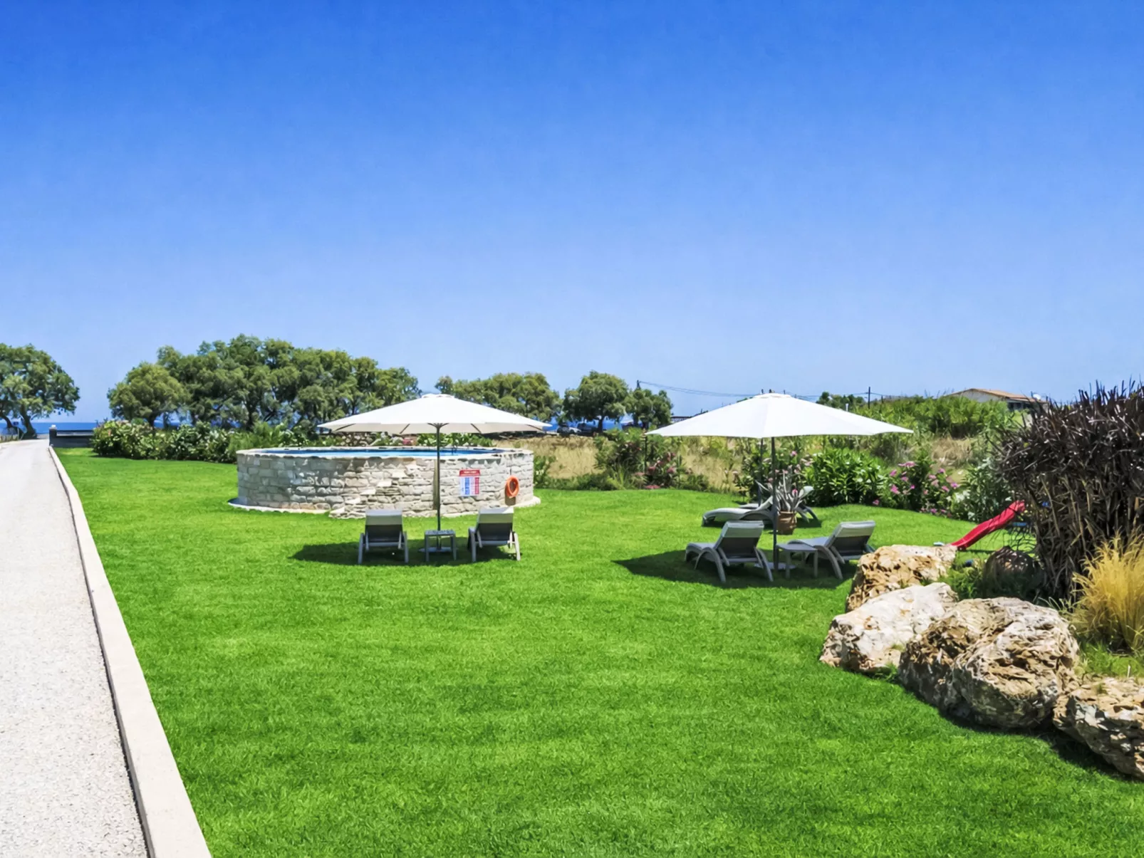 Neue Strandvilla SixStars in Chania, mit Sauna - Dehors