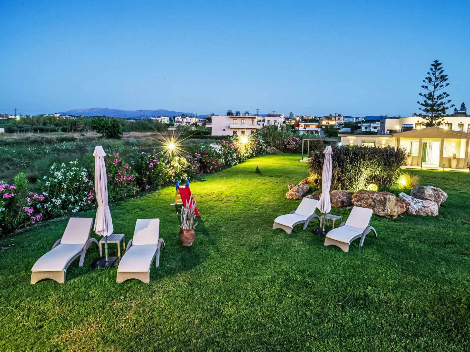 Neue Strandvilla SixStars in Chania, mit Sauna - Dehors