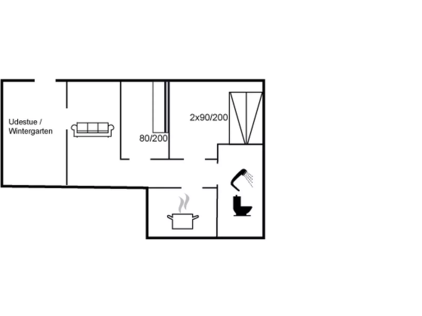 "Throtti" - 50m from the sea