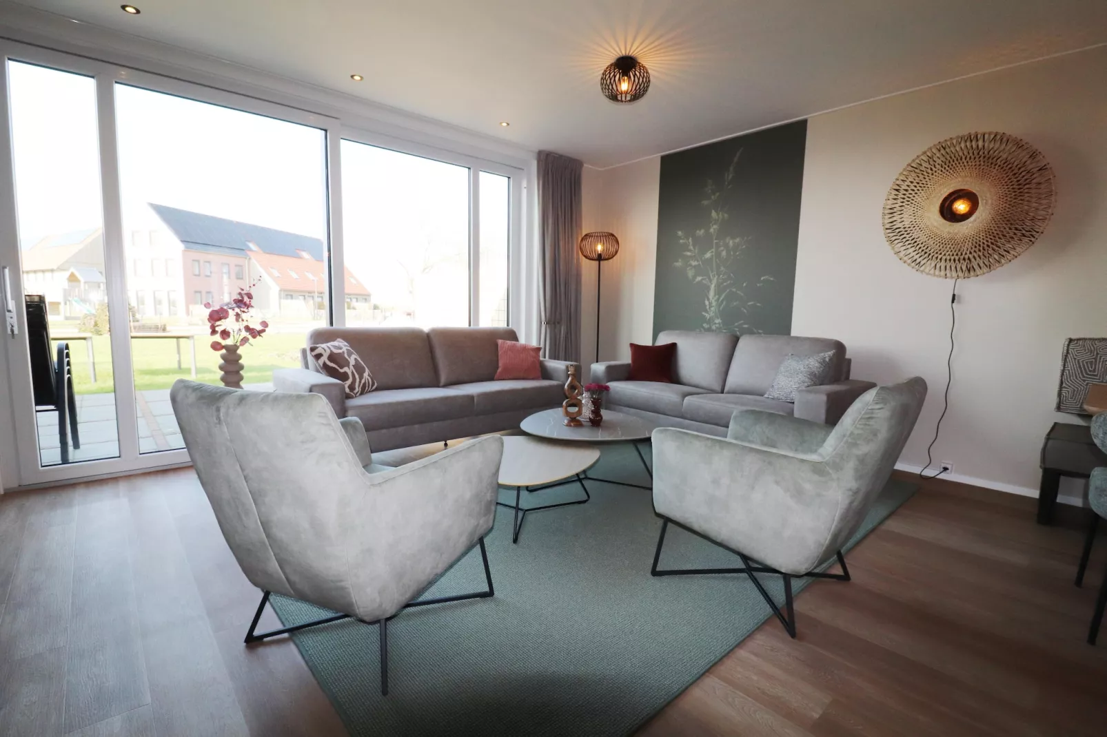 Moderne villa op het Friese platteland