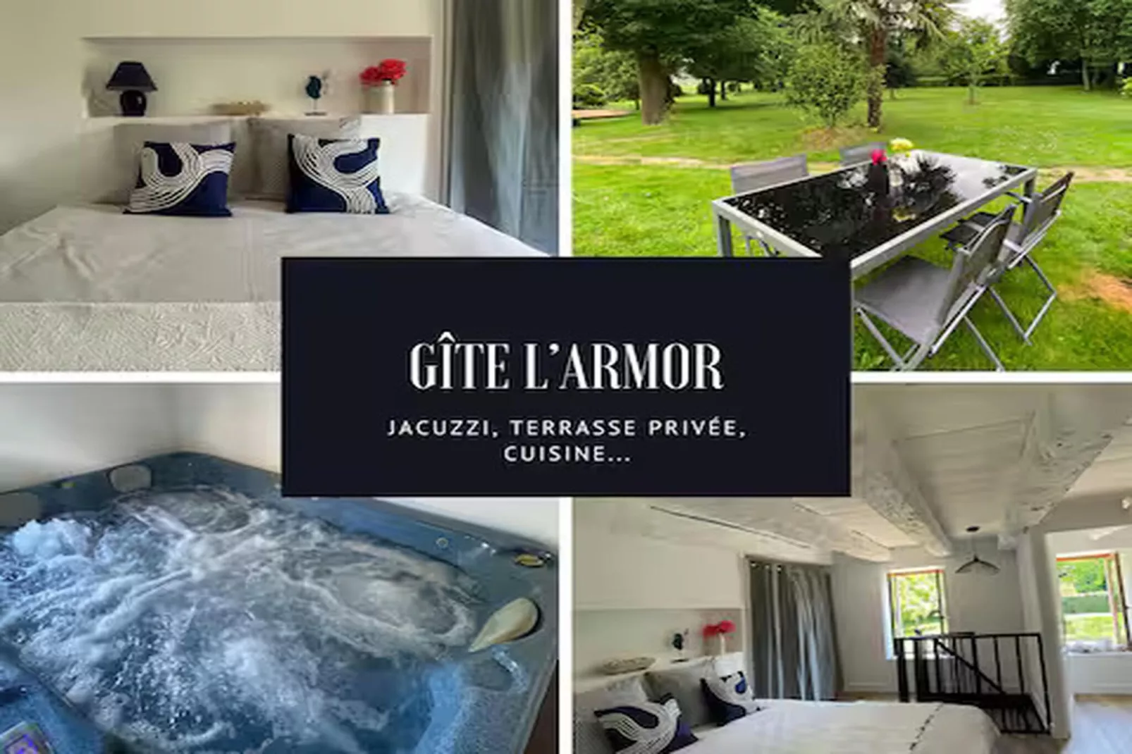 Gîte l'Armor  Jacuzzi terrasse privée cuisine - Ambiente