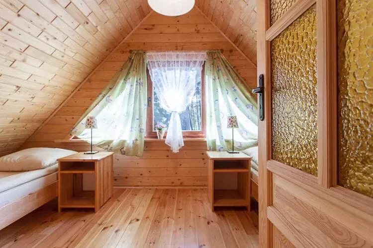 Drewniane domki wakacyjne Pobierowo-Bedroom
