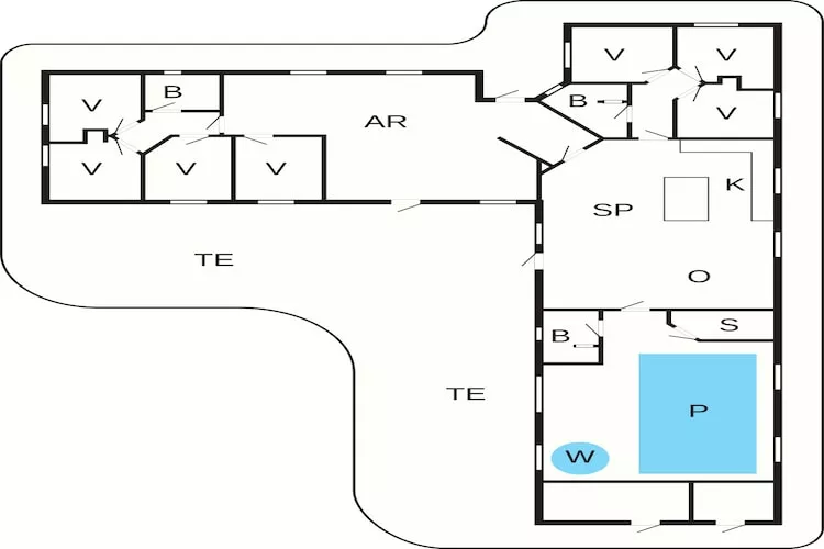 16 person holiday home in Væggerløse - Floor plan