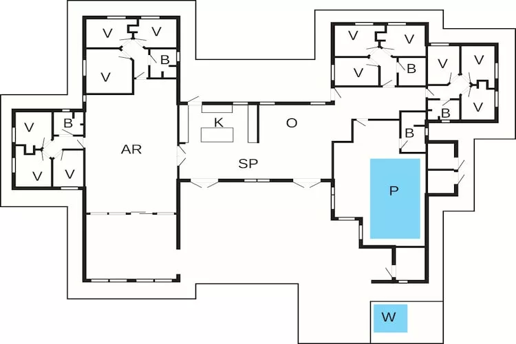 Luxury Beach Retreat in Væggerløse - Floor plan