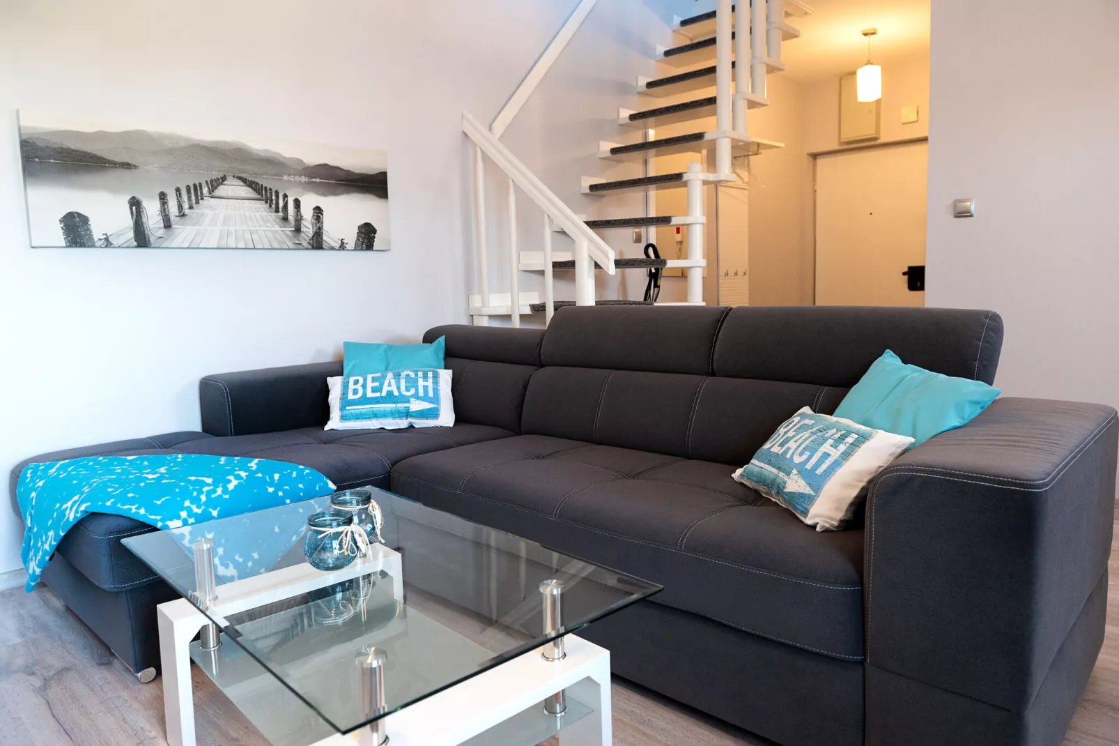 Apartament Grunwaldzka 51B/9 Pobierowo-Wohnzimmer