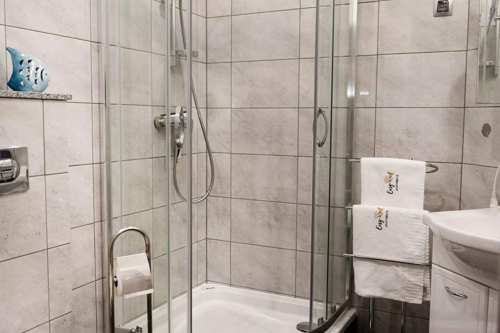 Apartament Grunwaldzka 51B/9 Pobierowo-Badezimmer