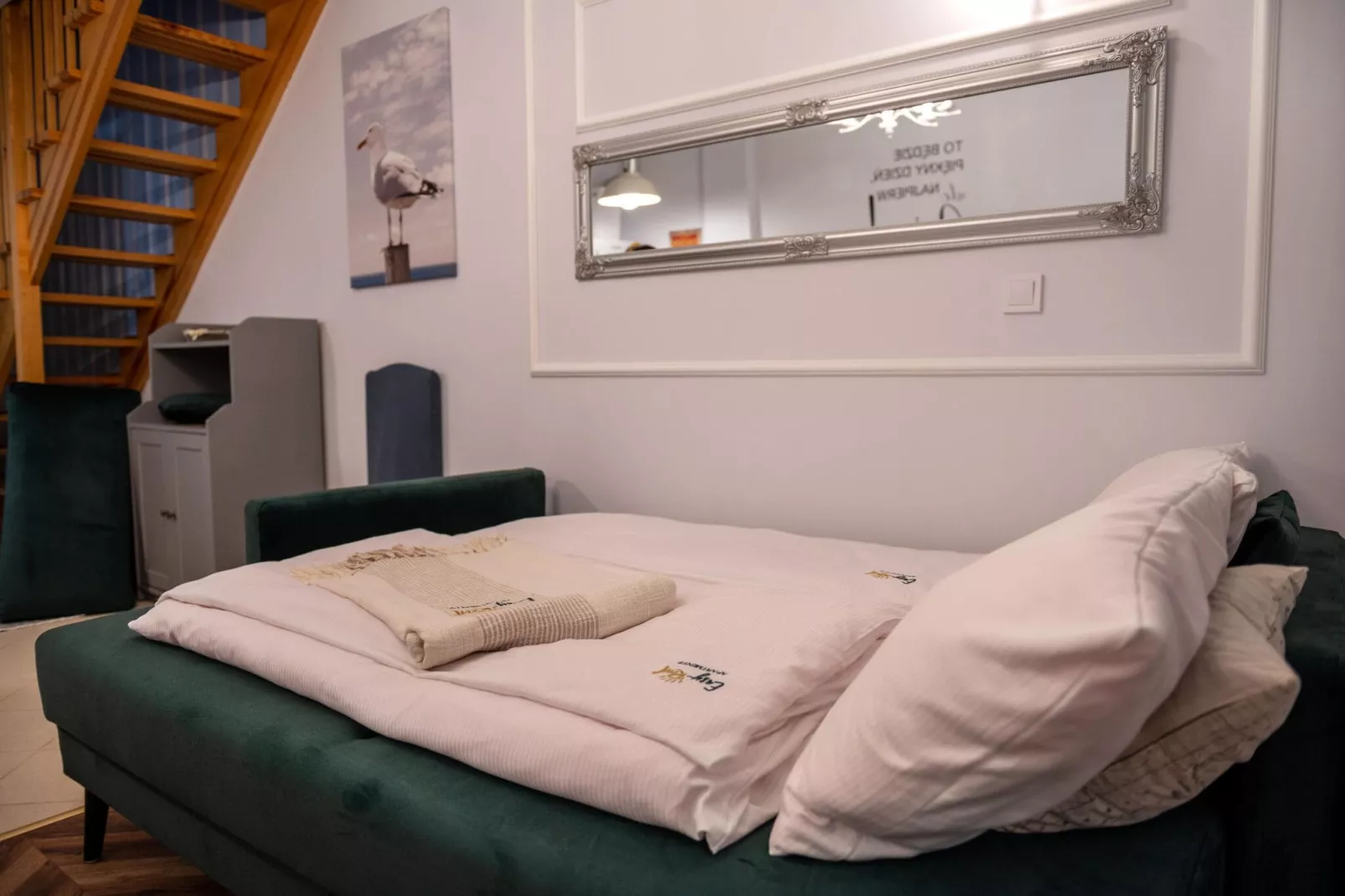 Apartament Zachodnia 24 Nr 7 Pobierowo-Bedroom