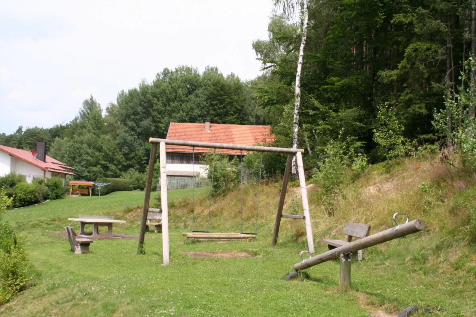 Blockhaus Stamsried-Typ A - Gardens in summer