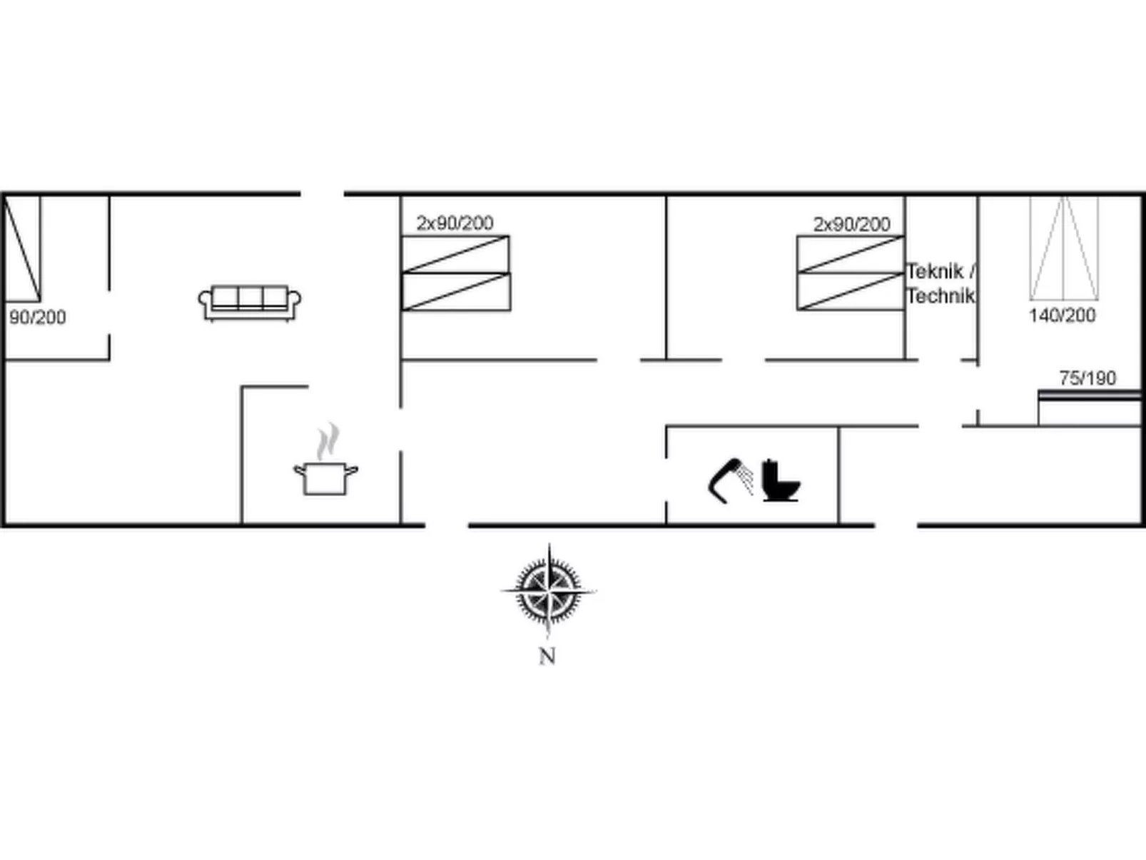"Nette" - 15km from the sea - Inside