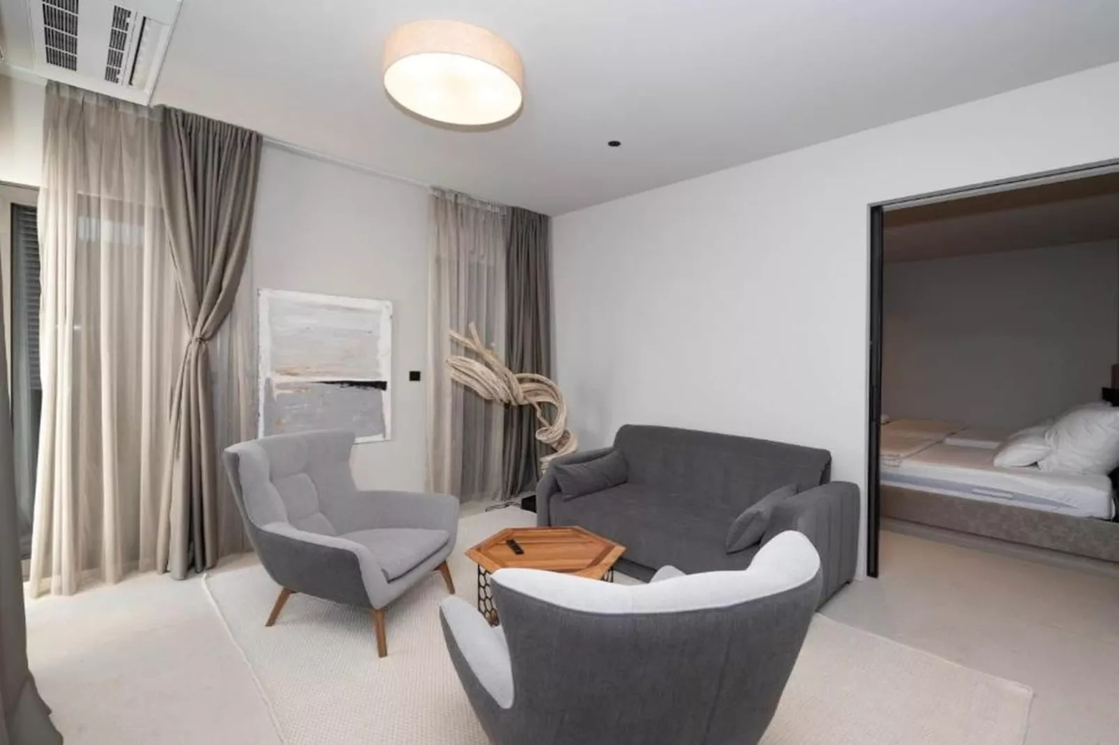 Luxury Beachfront Villa Malia Trogir with Pool - Wohnzimmer