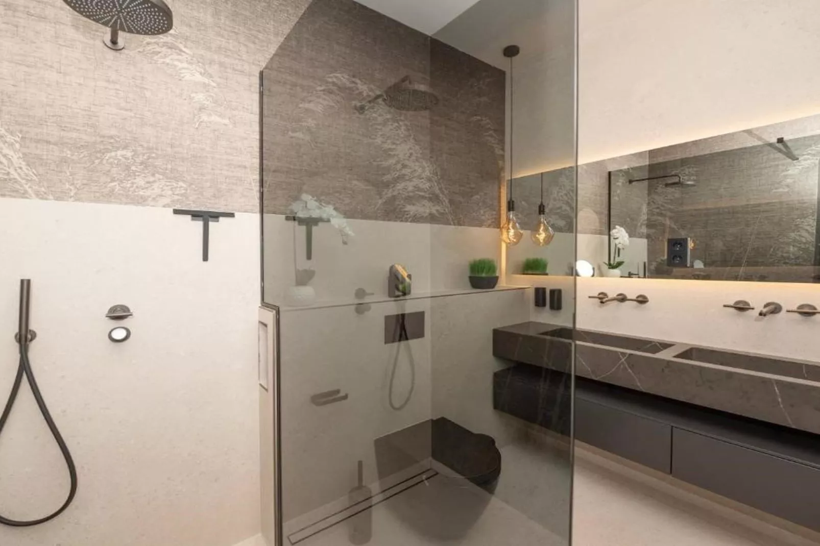 Luxury Beachfront Villa Malia Trogir with Pool - Badezimmer