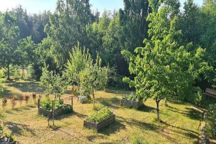 Dom wakacyjny z basenem w Kielnie - Jardins en été