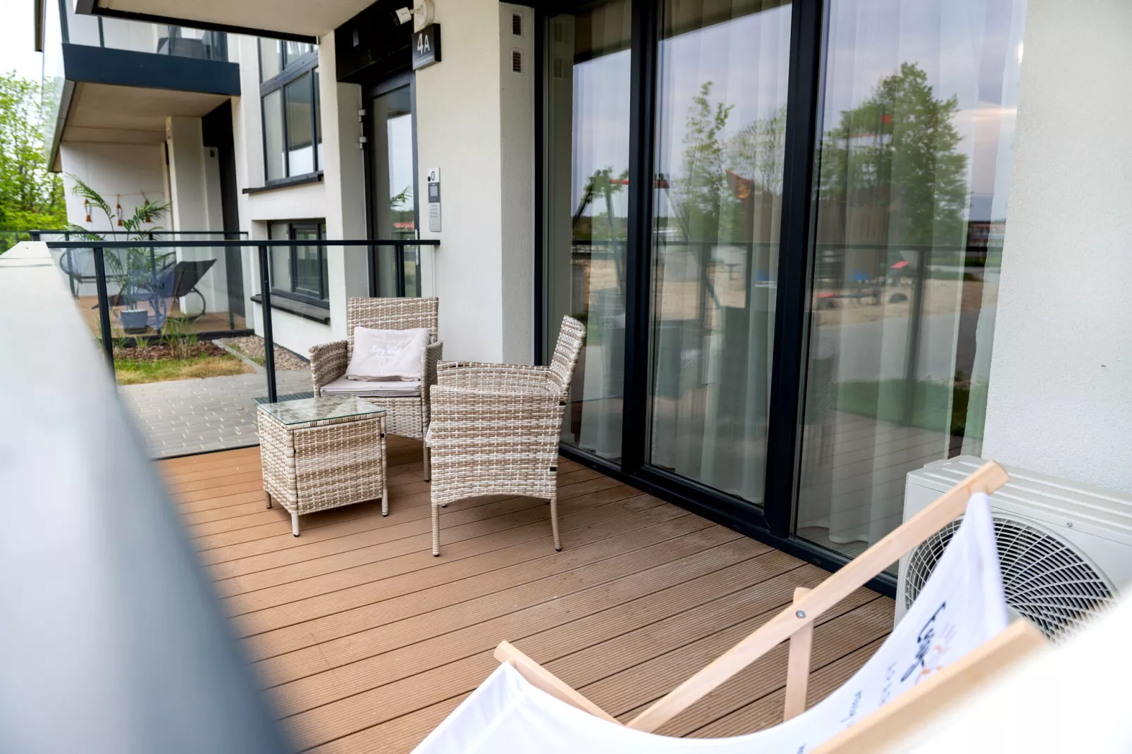 Apartament Spadochroniarzy 4A/12 Dziwnów-Terrace balcony